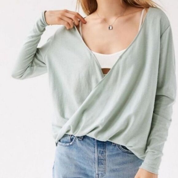 Urban Outfitters Tops - UO Wrap Front Top 